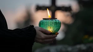 Лампада на могиле