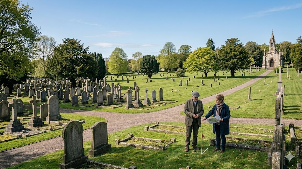 Как выбрать место для памятника на кладбище